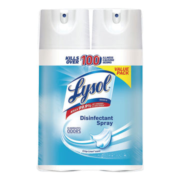 LYSOL® Brand Disinfectant Spray, Crisp Linen, 12.5 Oz Aerosol Spray, 2-pack, 6 Pack-carton freeshipping - TVN Wholesale